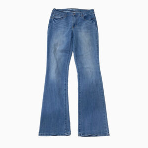 Old Navy Curvy Profile Women's Size 8 Long Jeans Mid Rise Light Wash Stretch